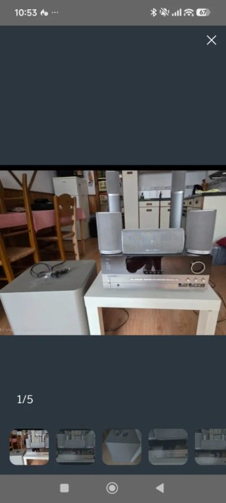 Home cinema Harman Kardon 5.1 No se envía.