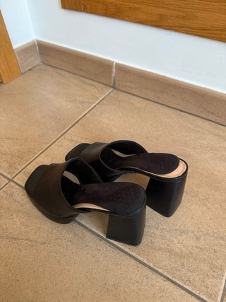 Tacones negros plataforma