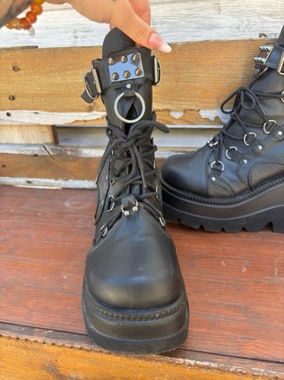Stivali Demonia Platform Neri