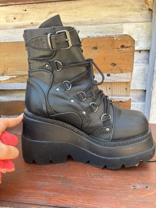 Stivali Demonia Platform Neri