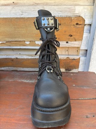 Stivali Demonia Platform Neri