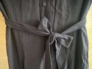 Vestido camisero negro Zara