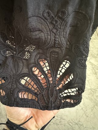 Vestido camisero negro Zara