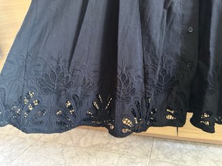 Vestido camisero negro Zara