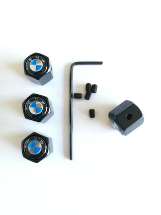 TAPONES VALVULAS BMW NEGROS ANTIRROBO