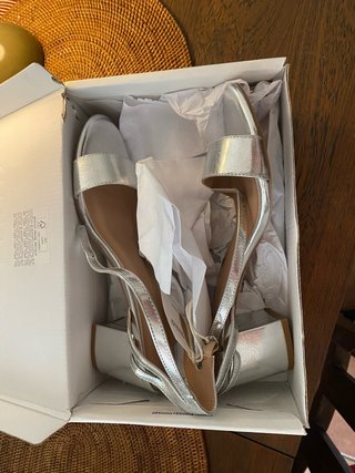 Sandalias Anna Field plateadas sin estrenar T41