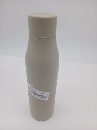 Bottiglia d'Acqua Isolante in Acciaio Inox Amazon Basics, 568ml, Senza BPA, Lino Grigio