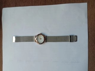 Reloj Skyline Mujer Bronce y Plata