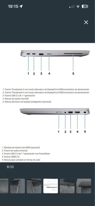 Portátil Dell i7 11ª Gen 16GB RAM SSD 512GB
