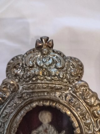 Relicario Plata Corona Niño Jesús