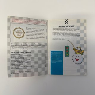 Manual Mario Kart SNES PAL España