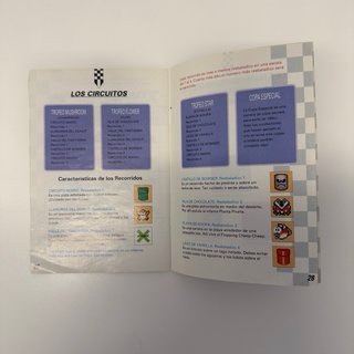 Manual Mario Kart SNES PAL España