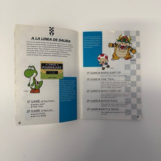Manual Mario Kart SNES PAL España