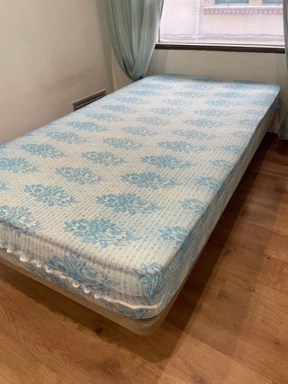 Cama individual 90x200 + base tapizada