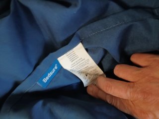 Lenzuola singole blu 100% poliestere