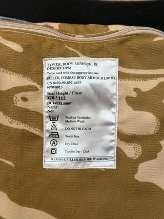 Chaleco Táctico Militar Británico Camuflaje