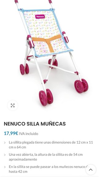 Silla de paseo Nenuco plegable - jirafas -