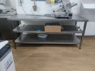 Mesa de trabajo acero inoxidable 2m * 89 * 60