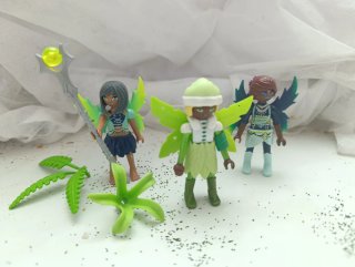 Lote 3 fate Playmobil con accessori