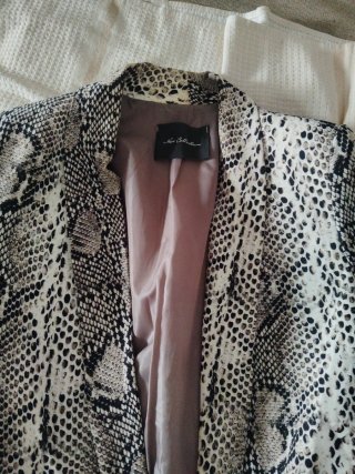 Blazer estampado animal print