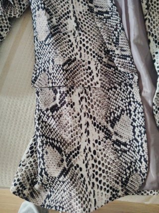 Blazer estampado animal print