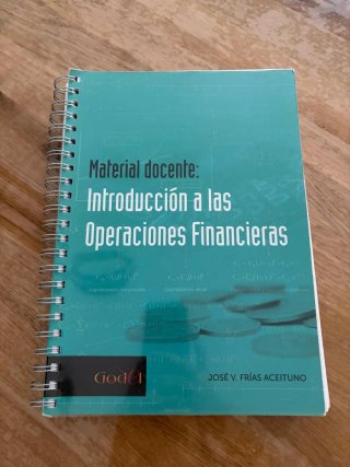 Libro Introducción a las Operaciones Financieras