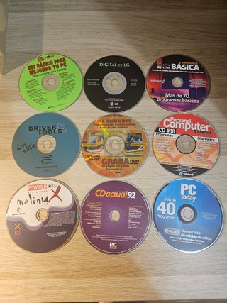 Lote DVDs Programas Informáticos Variados.