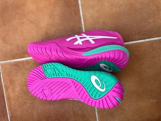 Zapatos de Tenis Asics Rosa y Turquesa