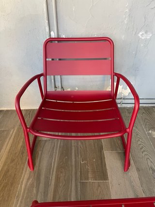 Conjunto de jardín Tresi rojo