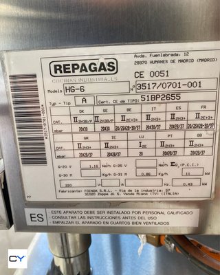 Horno Repagas con Soporte