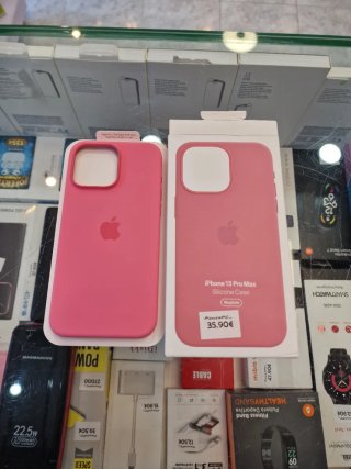 Funda Silicona iPhone 15 Pro Max Rosa