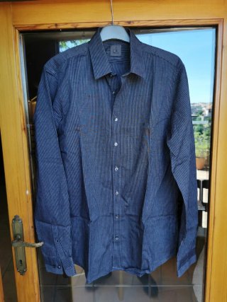 Camicia Uomo Calvin Klein M Grigia Nera