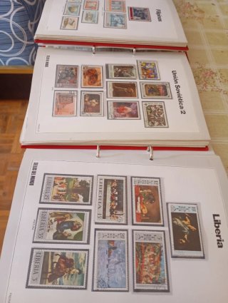 Colección sellos Liberia europa África y asia