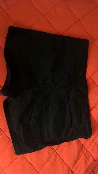Shorts vaqueros Pull&Bear negros T.36