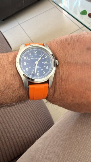 Hamilton Khaki Field Automático 41mm Azul