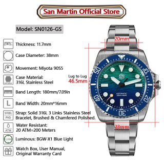 Reloj Automático San Martín