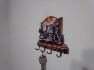 Portachiavi da parete moto Route 66