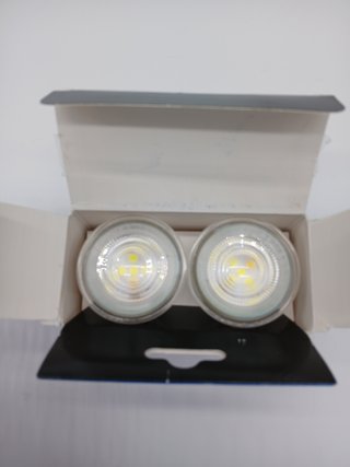 Eglo Juego de 2 lámparas GU10, 2 focos LED, luz reflectora de 4,5 vatios cada una (corresponde a 50 vatios), 345 lúmenes, ilumin