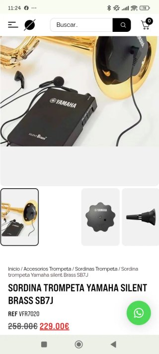 Yamaha Silent Brass Mute para Trompeta