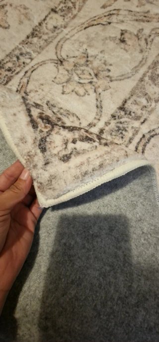 Alfombra 140x200 cm Beige de pelito suave