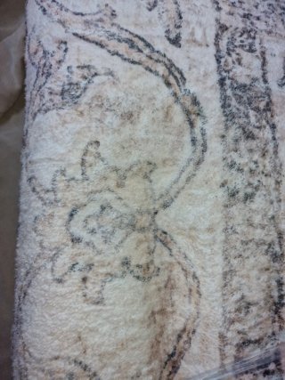 Alfombra 140x200 cm Beige de pelito suave