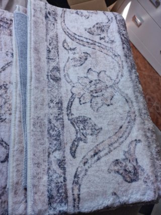 Alfombra 140x200 cm Beige de pelito suave