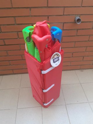 Cuna de viaje con colchón plegable