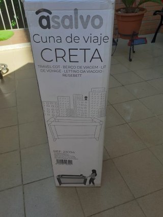 Cuna de viaje con colchón plegable