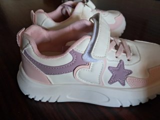 Zapatillas deportivas niña rosa y blanco