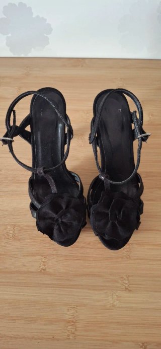 Zapatos de fiesta negros mujer