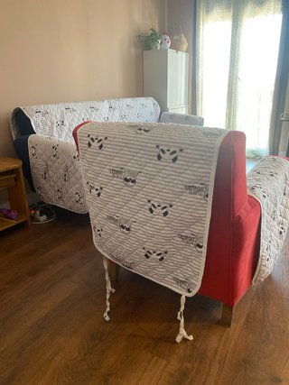 Funda sofá y sillón juvenil panda y perezoso