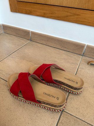 Sandalias INEXTENSO Rojas Talla 37