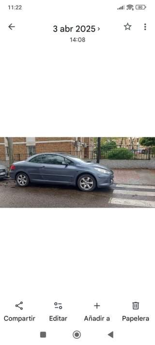 Peugeot 307 cc descapotable, CC, 307 2007