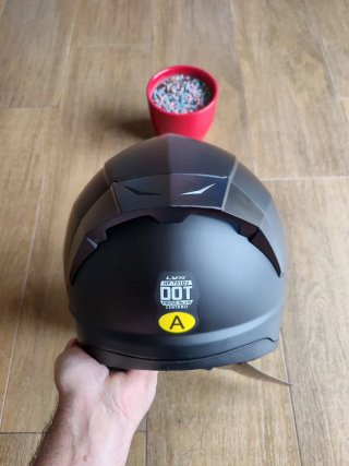 Casco moto integral L negro mate unisex